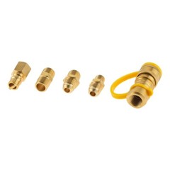 3/8″ Natural Gas Quick Connect Fittings Propane Hose Fit For Rv Trailer Adapter