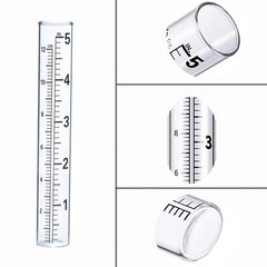 Outdoor Glass Rain Gauge Replacement 4pc 5in