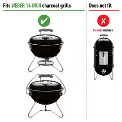 Replacement Charcoal Grate for 14 In. Smokey Joe Silver/Gold Charcoal Grill
