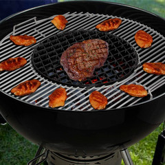 BBQ Round Sear Grate Cast Iron for Weber 8834 Gourmet 22.5″ Charcoal Grills