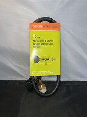 CHAR-BROIL Propane Hose & Adapter (4 FT BLACK HOSE) Universal