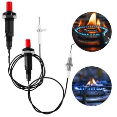 BTFO 2 Sets Piezo Spark Igniter with 2 Replacement Switch, silver, black, red