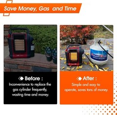 New Propane Regulator Hose Replacement Outdoor Indoor for Mr. Heater Big Buddy