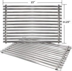 65905 304 Stainless Steel Grill Grates for Weber Genesis Silver A, Spirit E & S