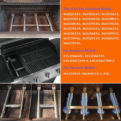 14-7/16 Grill Burner Tubes for Charbroil Performance 463322613 Thermos 461334813