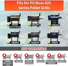Flame Broiler Kit for Pit Boss 820 Series Pellet Grills Slide Cover Bottom Plate