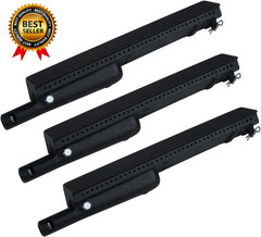 Parts DB106 (3-Pack) 13 3/4” Cast Iron Burner Replacement for Charbroil, Centro,