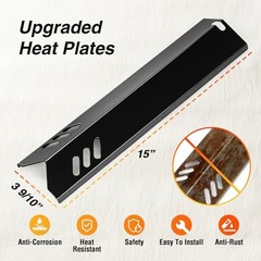 15 Inch Grill Heat Plate Shield, Burner Cover Replacement Parts 15″ heat tent