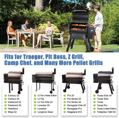 Heat Baffle Diffuser BCA012 for Traeger Pro 22/34 Pit Boss Z Grill Flame Tamer