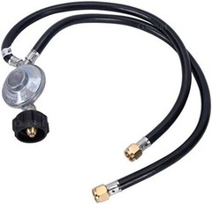 Durable 2ft Y-Splitter Propane Regulator with Double Hoses for Safe Outdoor Use