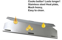 Jenn Air Gas Grill Parts Grill Repair Kit Replacement Heat Plates Burners 3 Pack