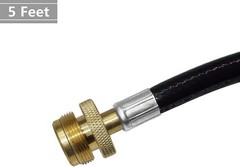 Cost-Effective 5FT Propane Hose – Universal Converter for Outdoor Cooking