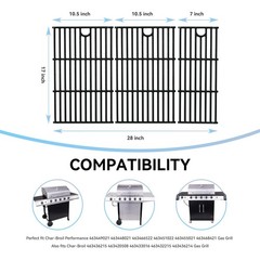 FORYEYC 17″ Grill Grates for Charbroil Performance 5 Burner 463448021 4634490…