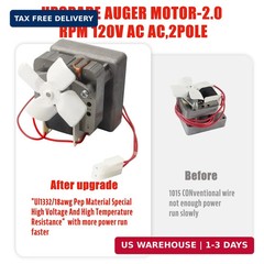 Upgraded Auger Motor Replacement for Traeger, Pit Boss and Camp Chef Wood Pellet