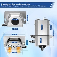 Pizza Oven Accessories, Pizza Oven Gas Burner Attachment, Outdoor Pizza Oven …