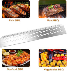 Stainless Steel Heat Plate Shield Gas Replacement for Bull BBQ Grills, Fit for A