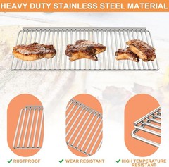 2-Pack Stainless Steel Grill Warming Rack for Masterbuilt 560 Charcoal Grill