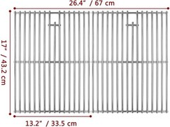 Grill Parts Set for Nexgrill 4 Burner Easy Install
