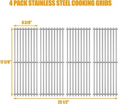 Stainless Solid Rod Cooking Grate Grids for Broil-Mate Broil King 9625-67, 9625-