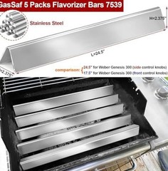 24.5″ Stainless Steel Flavorizer Bars for Weber Genesis 300 Series E310 E320