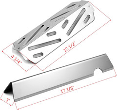 Grill Flavorizer Bars Heat Deflector Replacement for Weber Genesis II 300 Series