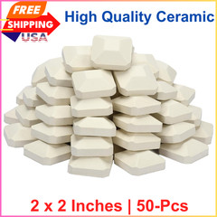 50 Ceramic Gas Grill Briquettes Replace Lava Rocks For Lynx Ducane Alfresco 2×2″