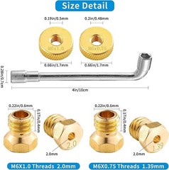 Gas Orifices Conversion Kit for Blackstone Griddles and Tailgater – 16 Piece