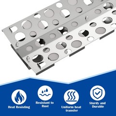 Briquette Tray Replacement for 26″ 32″ 40″ Grills, Ceramic Holder & Heat Plates