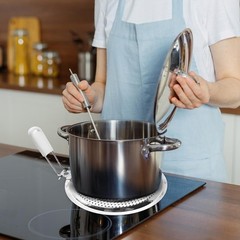 Stainless Steel Heat Diffuser Plate for Gas Electric Induction Stove with Handle