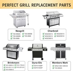 Universal Grill , Adjustable Heat Shield Tent, Burner Covers, Flame Tamer for…