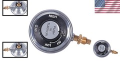 Versatile Grill Control Valve with 1″-20 Thread Inlet, Perfect for Backyard BBQs
