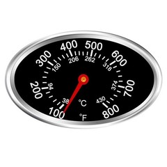 Grill Lid Thermometer Heat Indicator for 720-0697 720-0737 BBQ Temp Gauge