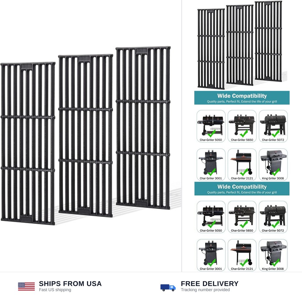 Criditpid Grill Grates Replacement for Char Griller 5050, 5650, 2121, 3001, 5…