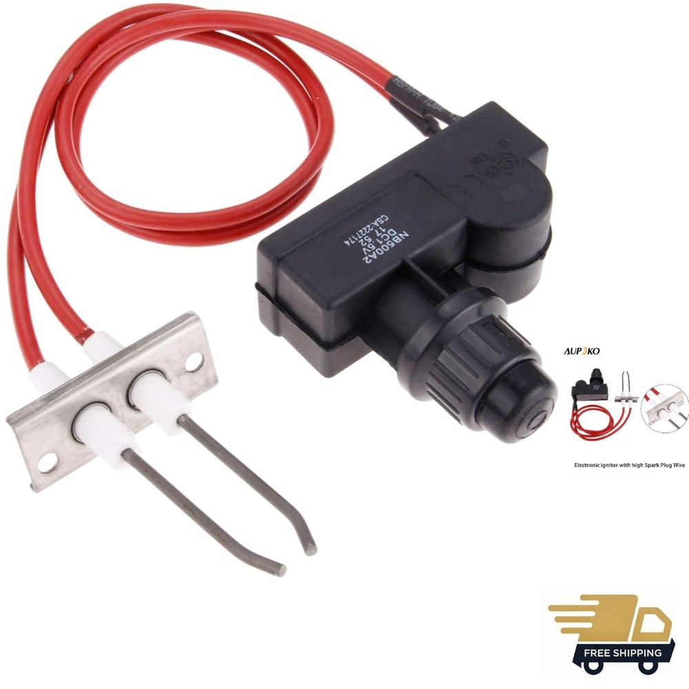 Double Ignition Kit Electronic Igniter, Propane Gas Grill Igniters with Doubl…