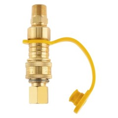3/8″ Natural Gas Quick Connect Fittings Propane Hose Fit For Rv Trailer Adapter