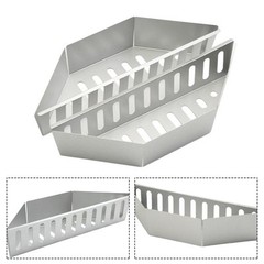 BBQ Tool Zinc Plated Charcoal Basket Set of 2 for All Your Grilling Needs