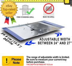 Replacement Grease Tray for Gas Grills Fits 3/4/5 Burner Grills from Dyna Glo