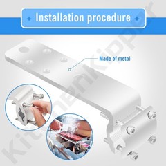 58182 Stow N’ Go Grill Rail Mount Bracket for Any Kuuma Stow N’ Go BBQ Grill, Fi