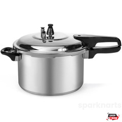Pressure Cooker Pot 6 Quart Stovetop Aluminum Canner Fast Cook Locking Lid New