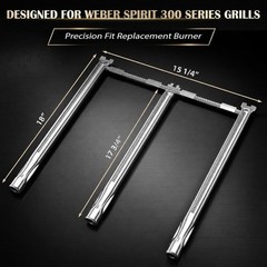 69787 Grill Burner Replacement for Weber Spirit 300, GS4 Grill Parts for Spir…