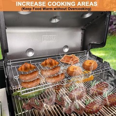 66044 Grill Warming Rack for Weber GS4 Genesis II 300 Series, Genesis II E310 E3