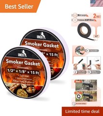 15 Ft Smoker Gasket, 2 Pack – High-Temperature Grill Sealing Solution