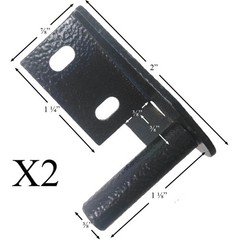 Traeger Black Powder Coated Lid Hinges (Left & Right): KIT0001