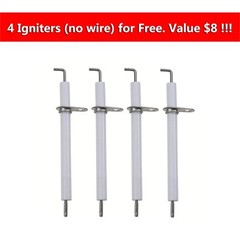 BBQ Gas Grill Burner Tube And Igniter Replacement Parts Kit For Brinkmann 5 Pack