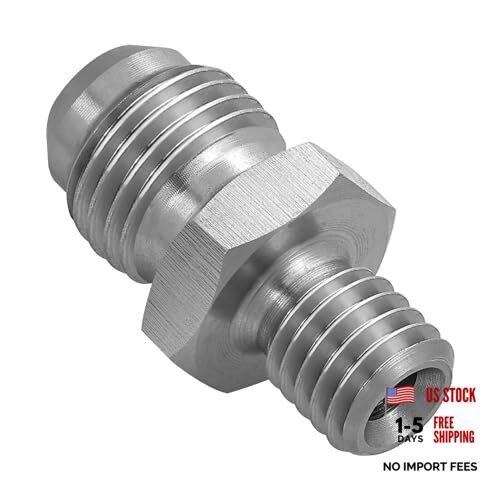 4AN Male Flare to M10 x 1.0 Male Metric Thread Brake Fitting AN4 to M10*1.0