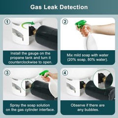 GASPRO Propane Refill Adapter, Fill 1 Pound Black
