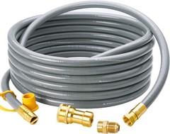 Durable 25 Feet 1/2″ Natural Gas Line with Quick Connect Fitting for Grills