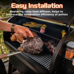 Stainless Steel Grill Heat Baffle Diffuser for Traeger Ironwood 650/885 Pro 5…