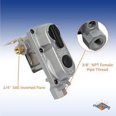 (KT12ACR-2a) 2-Stage Auto Changeover LP Regulator with 12-inch Pigtails