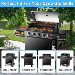For Dyna Glo 5 Burner Grill Models Drip Pan Grease Tray & Heat Tents & Burners
